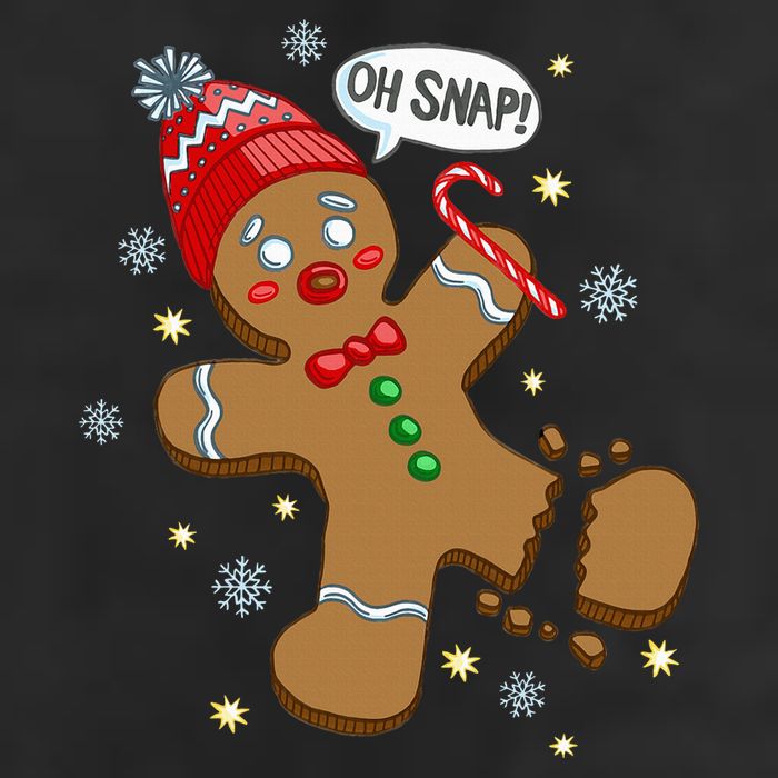 Gingerbread Man Oh Snap Christmas Adult Drive Performance Visor