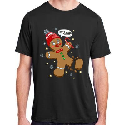 Gingerbread Man Oh Snap Christmas Adult ChromaSoft Performance T-Shirt