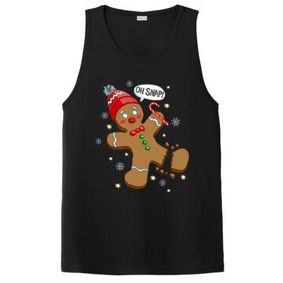 Gingerbread Man Oh Snap Christmas PosiCharge Competitor Tank