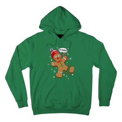 Gingerbread Man Oh Snap Christmas Hoodie