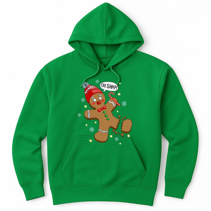 Gingerbread Man Oh Snap Christmas Hoodie