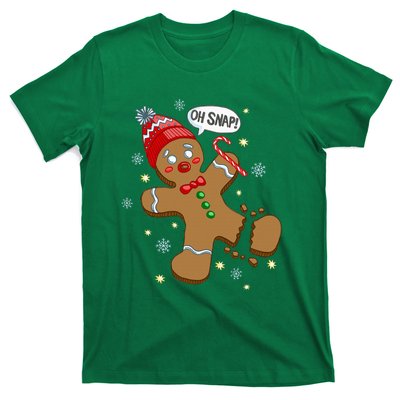 Gingerbread Man Oh Snap Christmas T-Shirt