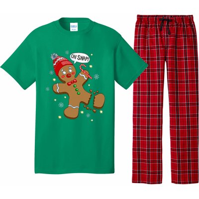 Gingerbread Man Oh Snap Christmas Pajama Set