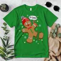 Gingerbread Man Oh Snap Christmas Premium T-Shirt
