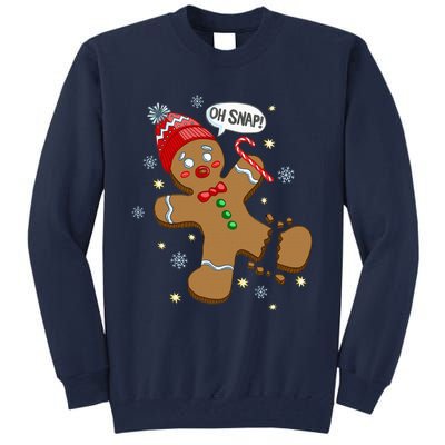 Gingerbread Man Oh Snap Christmas Tall Sweatshirt