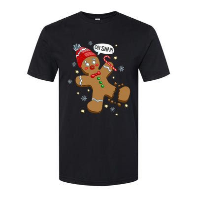 Gingerbread Man Oh Snap Christmas Softstyle® CVC T-Shirt