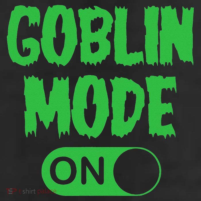 GOBLIN MODE ON funny quotes saying Cool Comfort Performance Bucket Hat