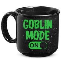 GOBLIN MODE ON funny quotes saying 15oz Campfire Ceramic Mug
