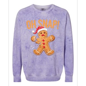 Gingerbread Man Oh Snap Christmas Colorblast Crewneck Sweatshirt