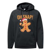 Gingerbread Man Oh Snap Christmas Performance Fleece Hoodie