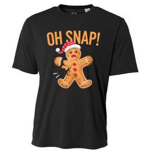 Gingerbread Man Oh Snap Christmas Cooling Performance Crew T-Shirt