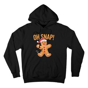 Gingerbread Man Oh Snap Christmas Hoodie