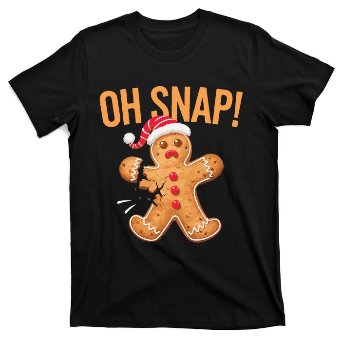 Gingerbread Man Oh Snap Christmas T-Shirt