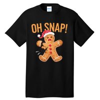 Gingerbread Man Oh Snap Christmas Tall T-Shirt