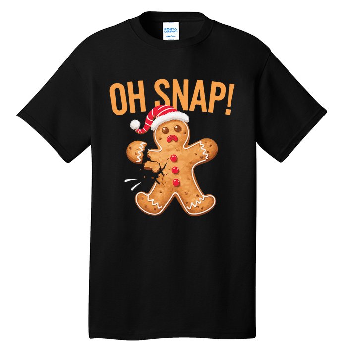 Gingerbread Man Oh Snap Christmas Tall T-Shirt