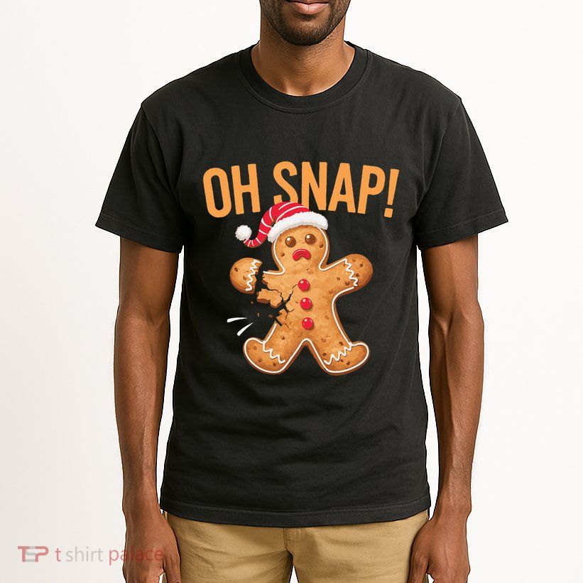 Gingerbread Man Oh Snap Christmas Tall T-Shirt