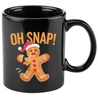 Gingerbread Man Oh Snap Christmas 11oz C Handle Ceramic Mug