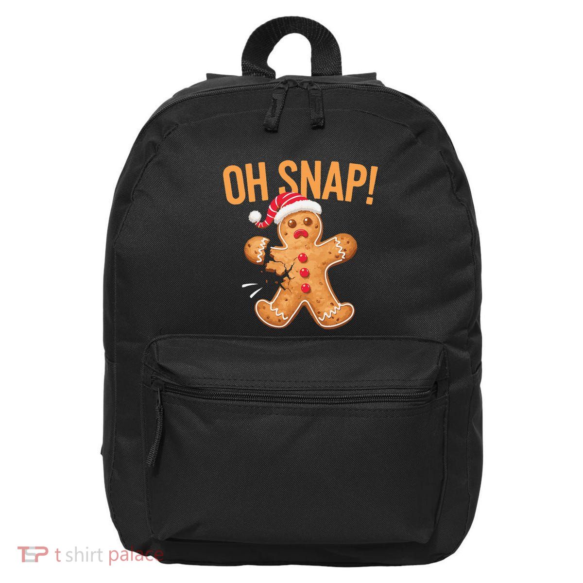 Gingerbread Man Oh Snap Christmas 16 in Basic Backpack
