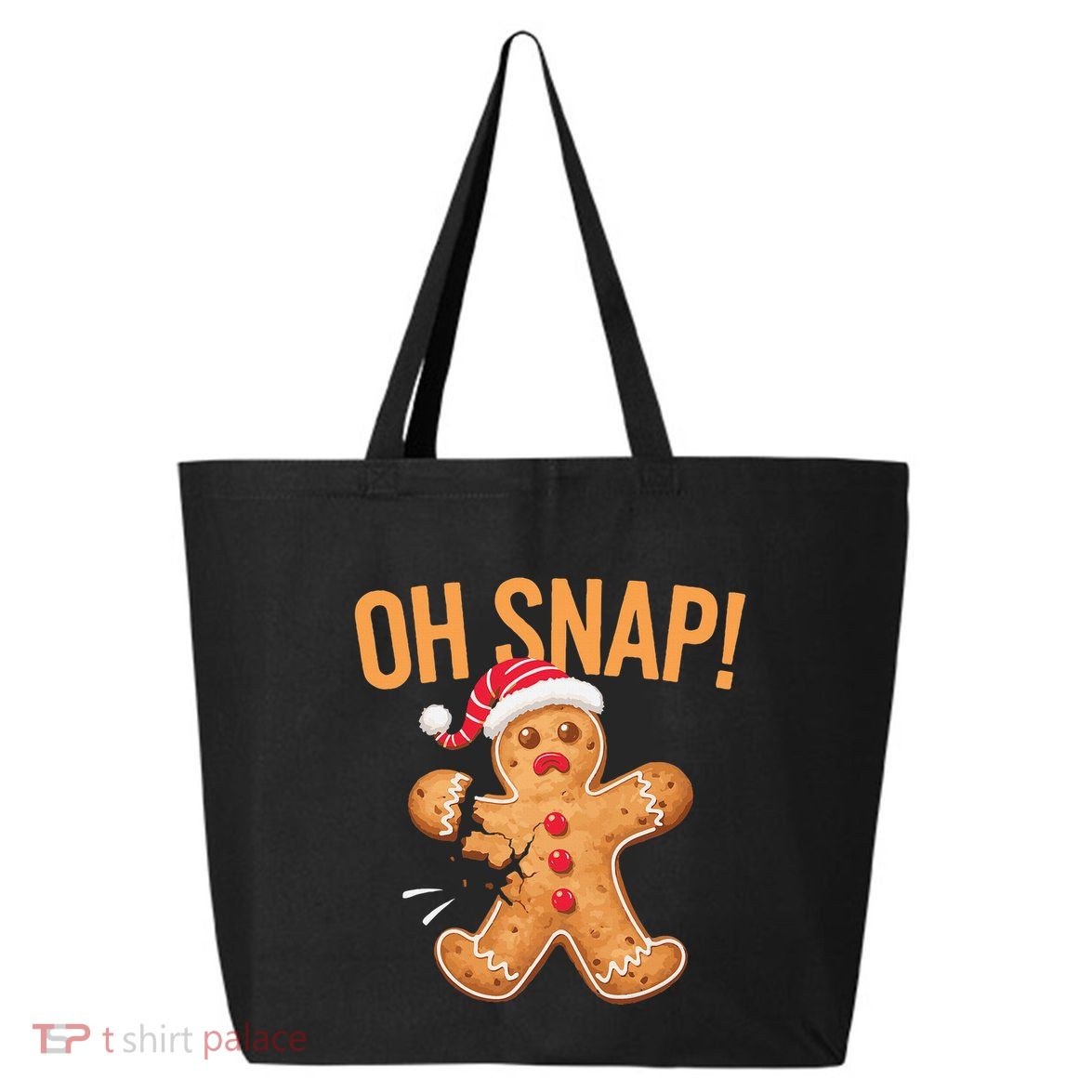 Gingerbread Man Oh Snap Christmas 25L Jumbo Tote