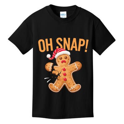 Gingerbread Man Oh Snap Christmas Kids T-Shirt