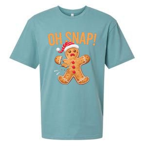 Gingerbread Man Oh Snap Christmas Sueded Cloud Jersey T-Shirt