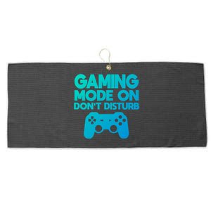 Gaming Mode On Dont Disturb Gaming Video Games Gift Large Microfiber Waffle Golf Towel