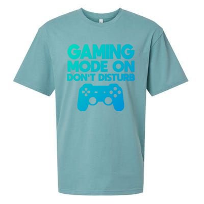 Gaming Mode On Dont Disturb Gaming Video Games Gift Sueded Cloud Jersey T-Shirt