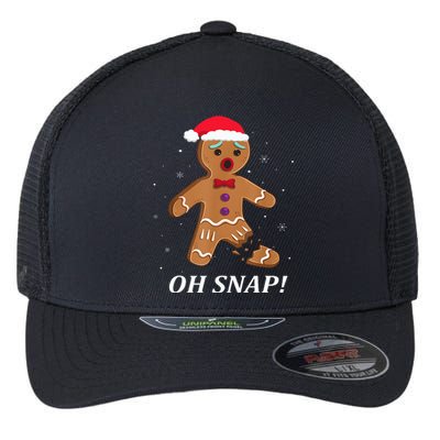 Gingerbread Man Oh Snap Christmas Cookie Costume Baking Team Flexfit Unipanel Trucker Cap