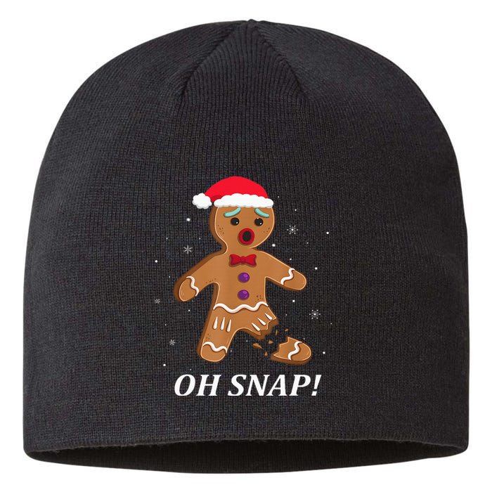 Gingerbread Man Oh Snap Christmas Cookie Costume Baking Team Sustainable Beanie