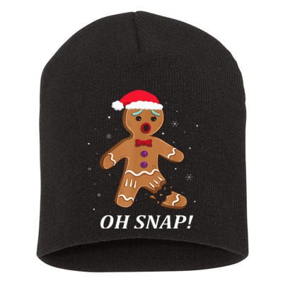 Gingerbread Man Oh Snap Christmas Cookie Costume Baking Team Short Acrylic Beanie