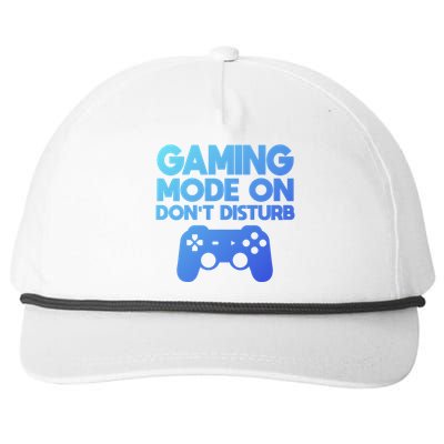 Gaming Mode On Dont Disturb Gaming Video Games Gift Snapback Five-Panel Rope Hat