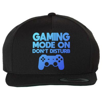 Gaming Mode On Dont Disturb Gaming Video Games Gift Wool Snapback Cap