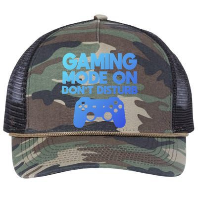 Gaming Mode On Dont Disturb Gaming Video Games Gift Retro Rope Trucker Hat Cap