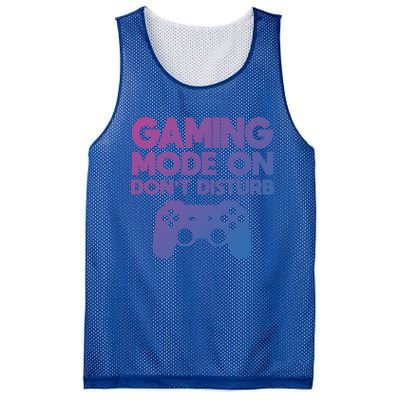 Gaming Mode On Dont Disturb Gaming Video Games Gift Mesh Reversible Basketball Jersey Tank