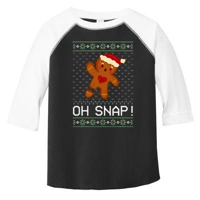 Gingerbread Man Oh Snap Christmas Cookie  Toddler Fine Jersey T-Shirt