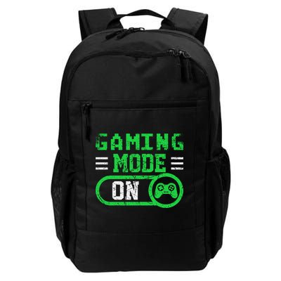 Gaming Mode On Distressed Video Game Controller Gamer Great Gift Backpack