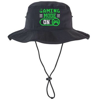 Gaming Mode On Distressed Video Game Controller Gamer Great Gift Bucket Hat