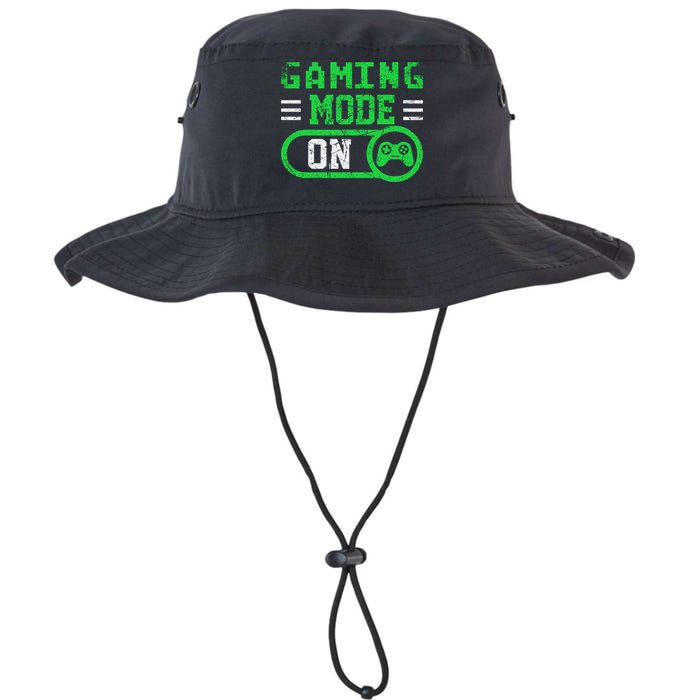 Gaming Mode On Distressed Video Game Controller Gamer Great Gift Bucket Hat
