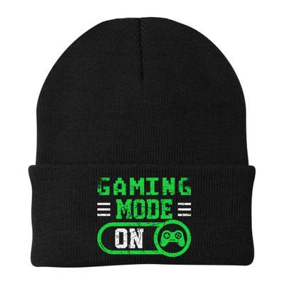 Gaming Mode On Distressed Video Game Controller Gamer Great Gift Beanie
