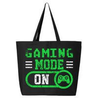 Gaming Mode On Distressed Video Game Controller Gamer Great Gift 25L Jumbo Tote