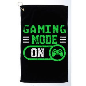 Gaming Mode On Distressed Video Game Controller Gamer Great Gift Platinum Collection Golf Towel