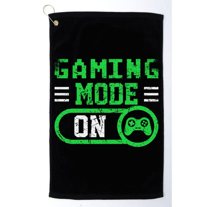 Gaming Mode On Distressed Video Game Controller Gamer Great Gift Golf Towel