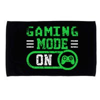 Gaming Mode On Distressed Video Game Controller Gamer Great Gift Microfiber Hand Towel