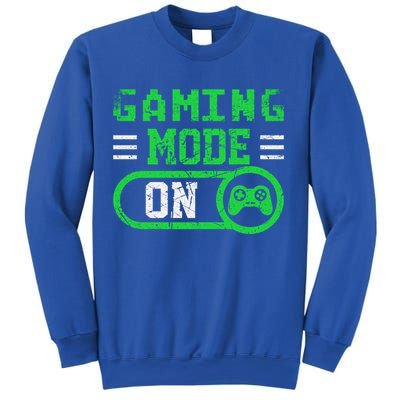 Gaming Mode On Distressed Video Game Controller Gamer Great Gift Sweatshirt
