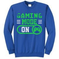Gaming Mode On Distressed Video Game Controller Gamer Great Gift Sweatshirt