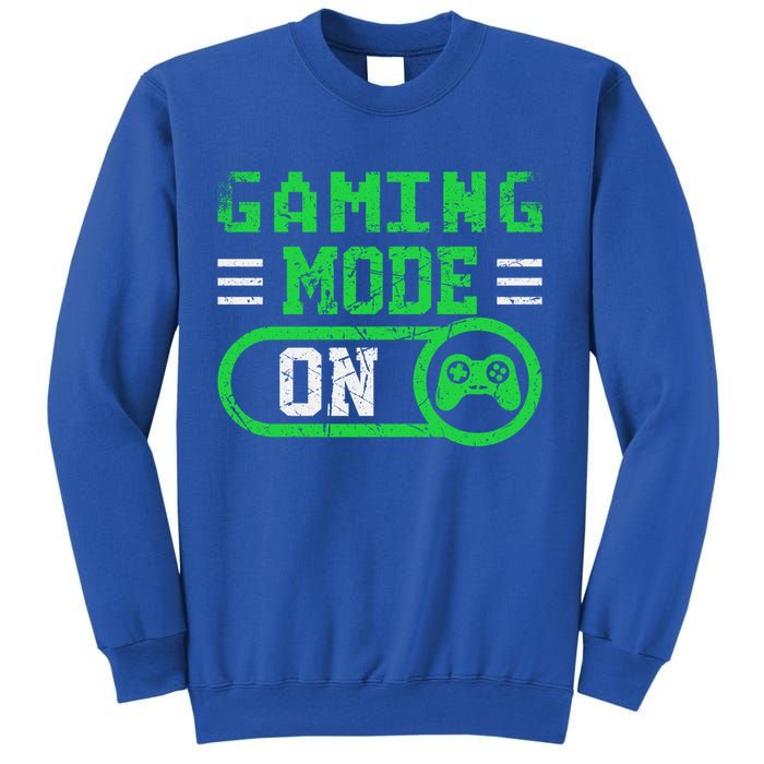 Gaming Mode On Distressed Video Game Controller Gamer Great Gift Sweatshirt