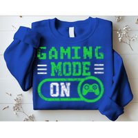 Gaming Mode On Distressed Video Game Controller Gamer Great Gift Sweatshirt