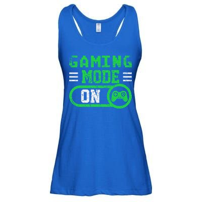 Gaming Mode On Distressed Video Game Controller Gamer Great Gift Ladies Essential Flowy Tank