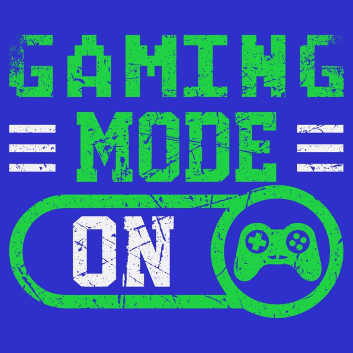 Gaming Mode On Distressed Video Game Controller Gamer Great Gift Pom Pom 12in Knit Beanie