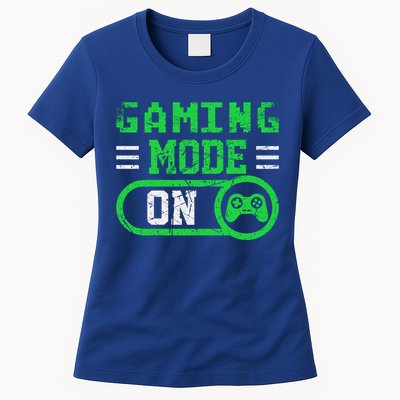 Gaming Mode On Distressed Video Game Controller Gamer Great Gift Womens T-Shirt